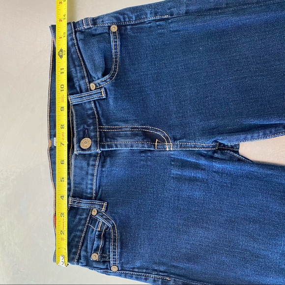 7 FOR ALL MANKIND The Skinny Dark Wash Jeans Denim Size 26 Perfect Fit Style - Picture 13 of 15